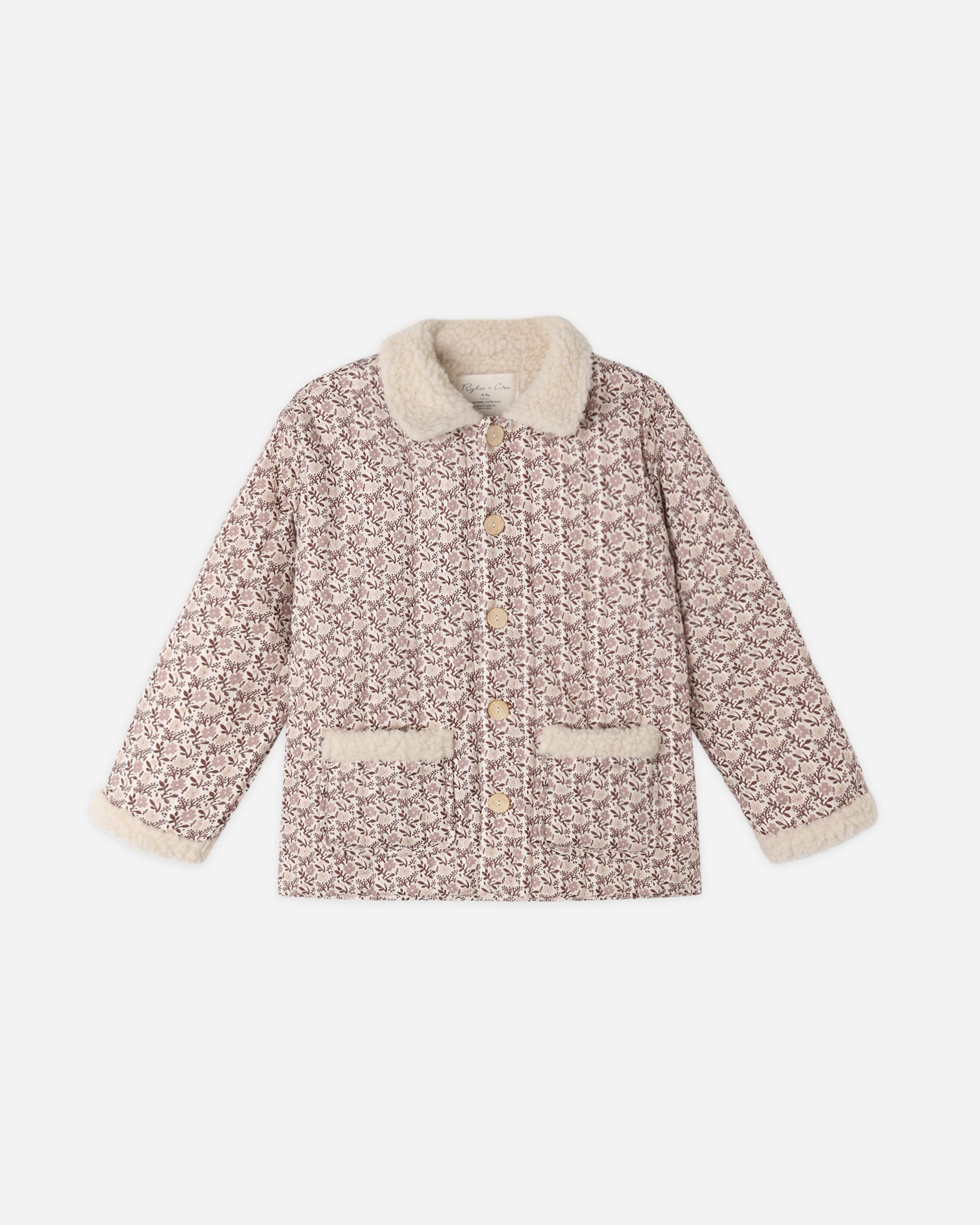 Quilted Collared Coat - Primrose