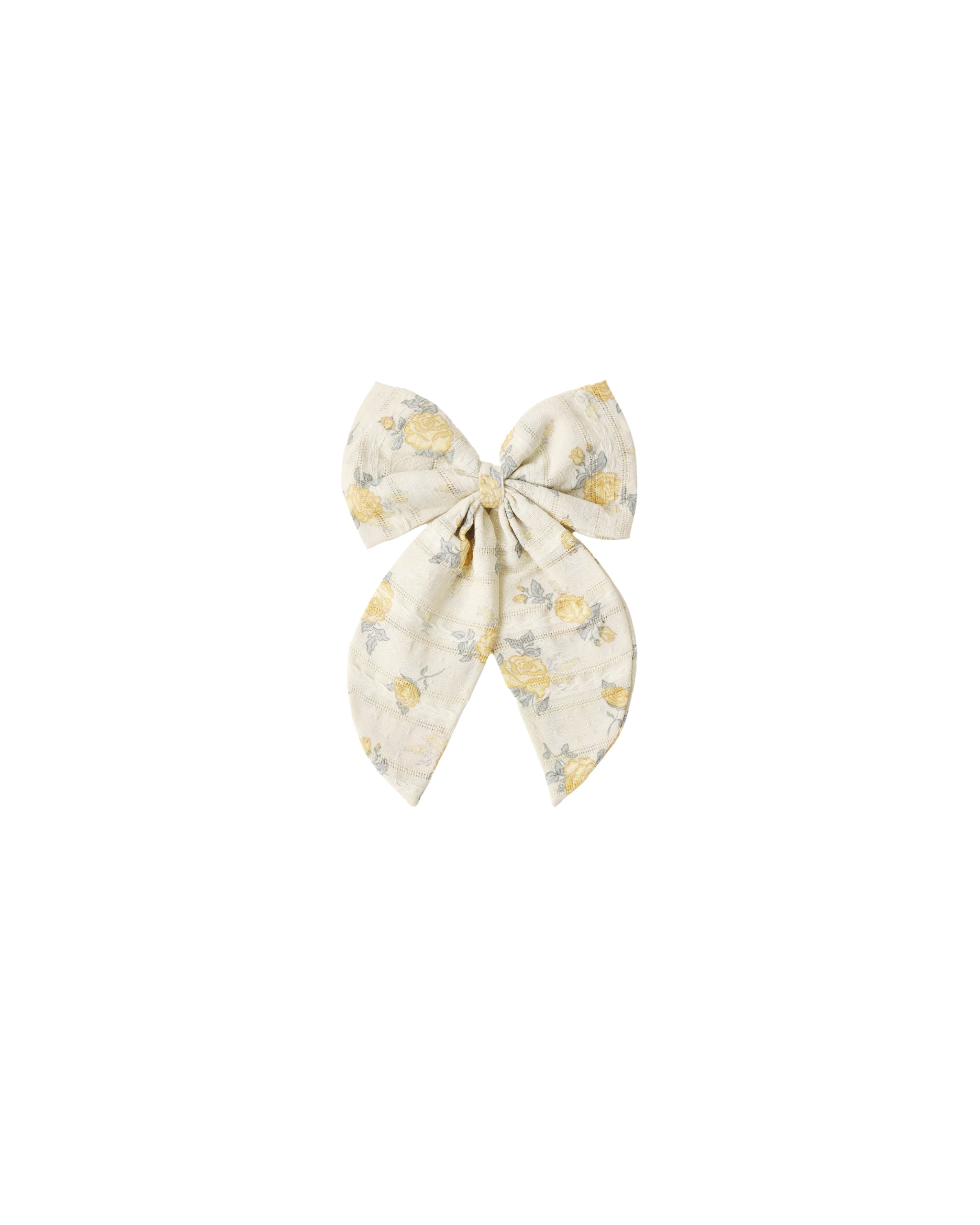 Oversized Bow - Lemon Ditsy Flower
