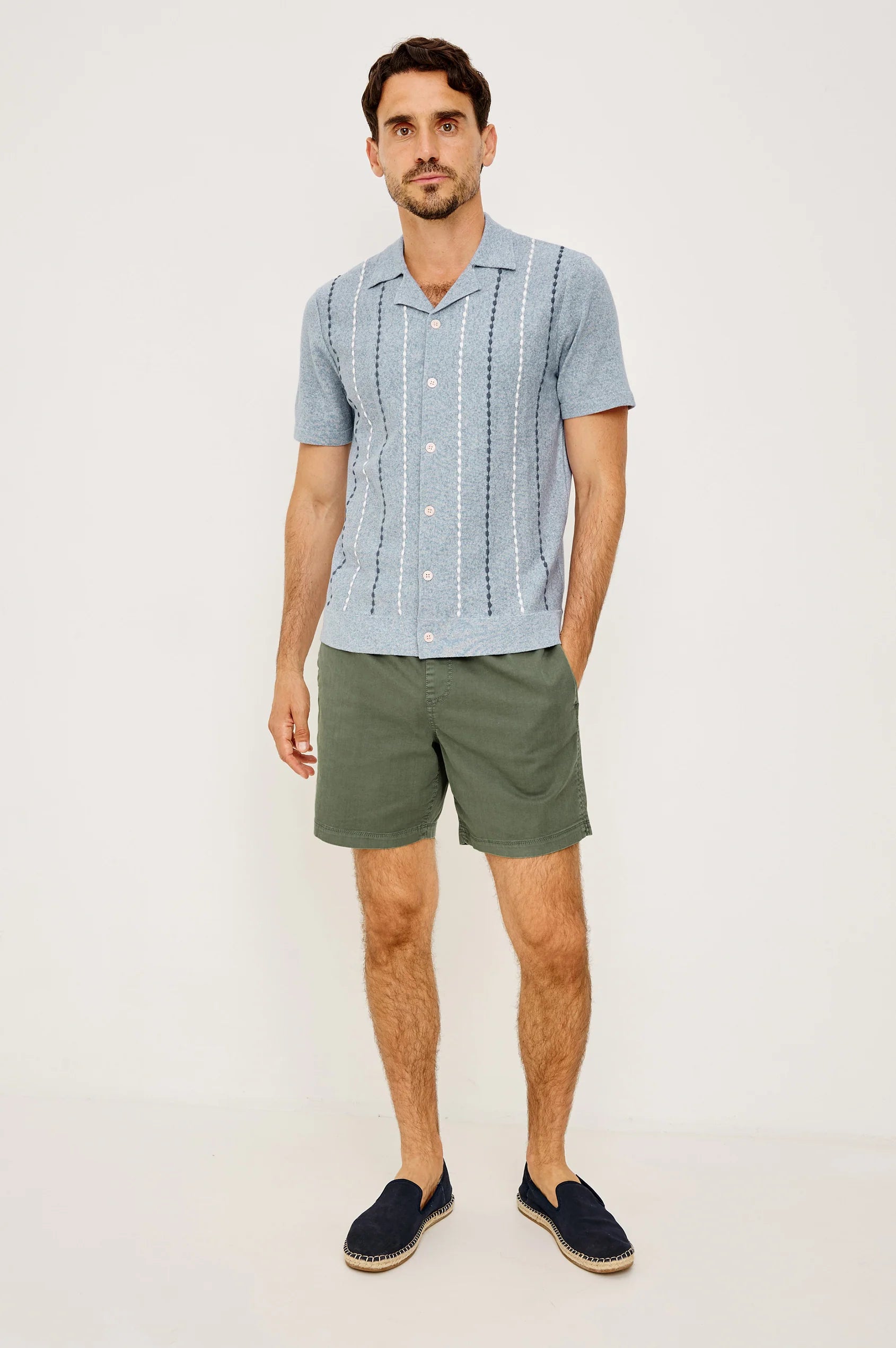 Richie Shirt - Navy White Sky