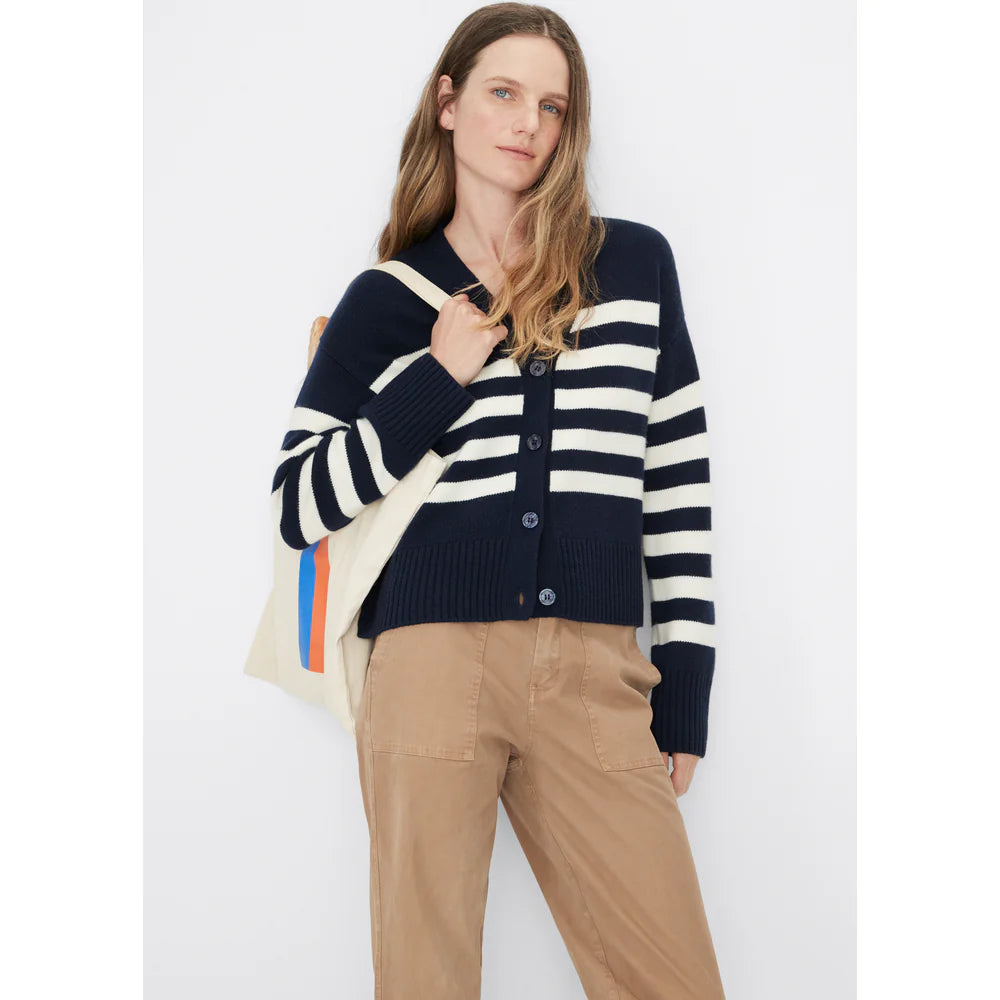 The Raffa - Navy/Cream