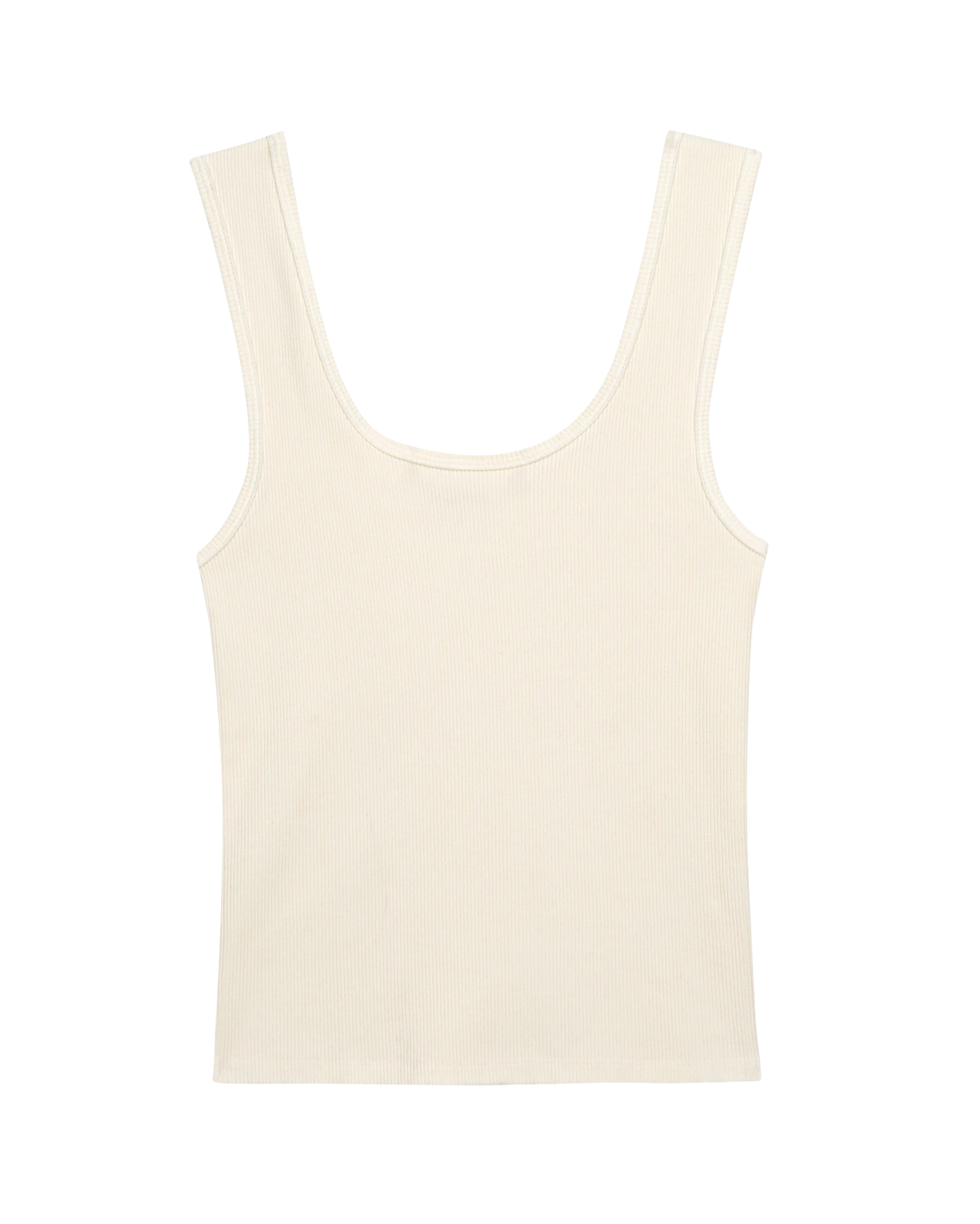 The Rib Scoop Tank - Creme