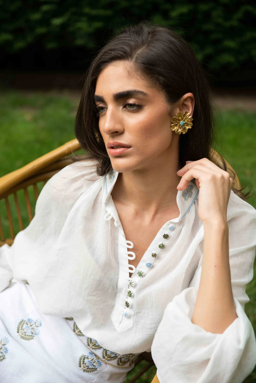 Ivy Blouse - White