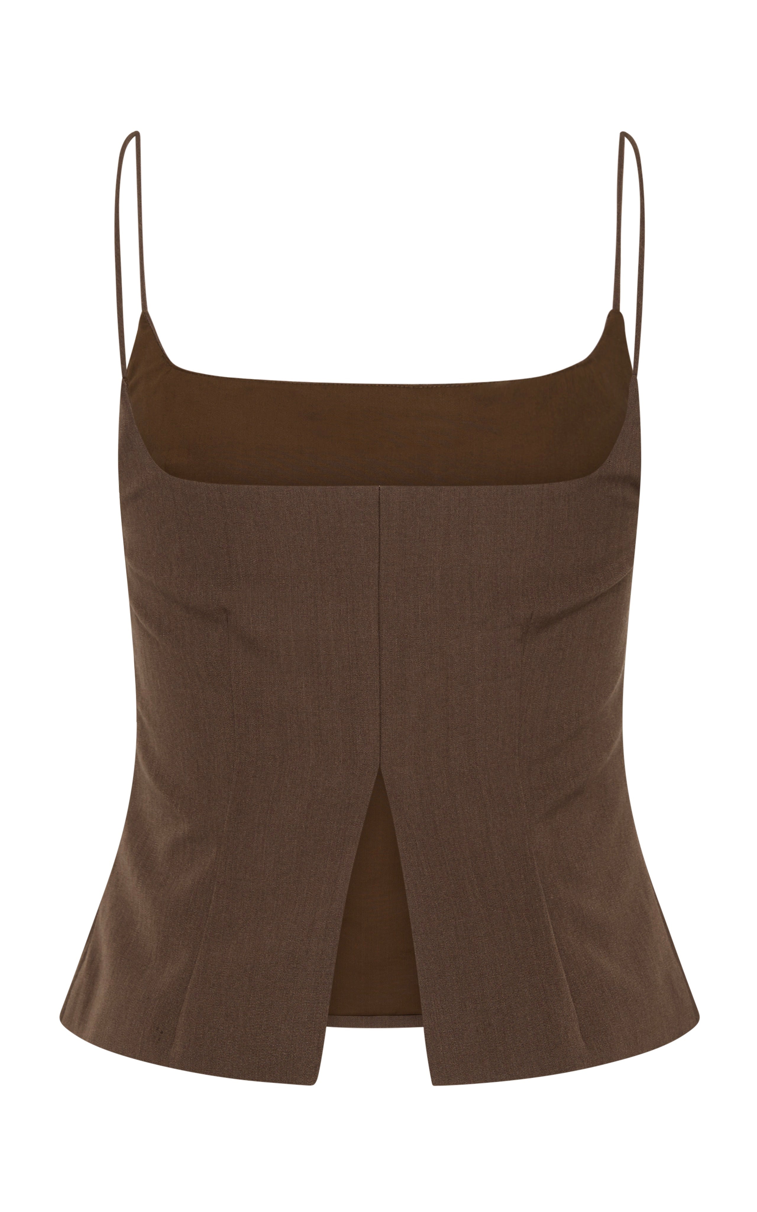 Silk Canvas Cami - Mud