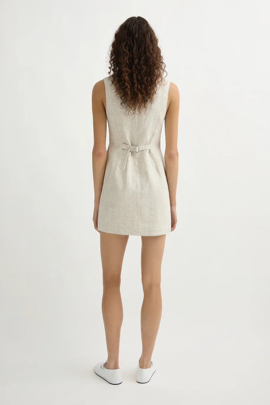 Emma Button Down Mini - Natural