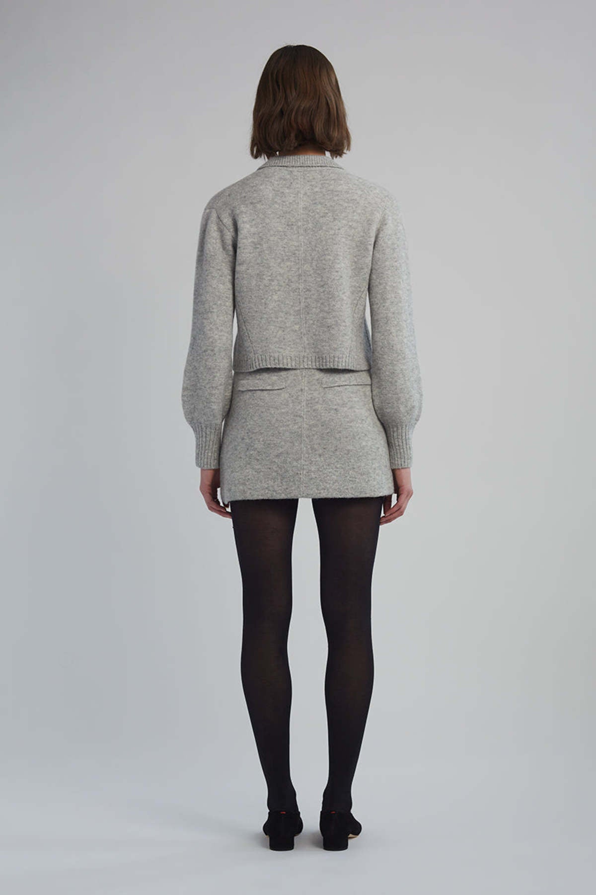 Sadie Cardi - Pale Melange Grey