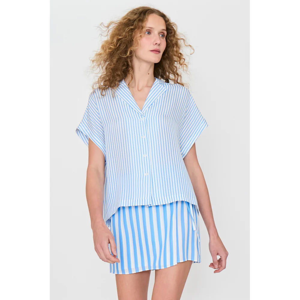 The Silk Mavis - White/Blue