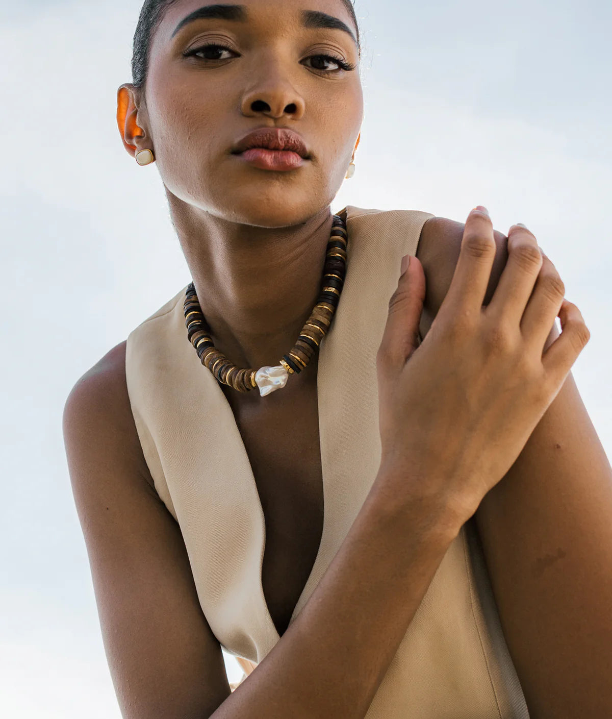 Bay Studs - Mother of Pearl