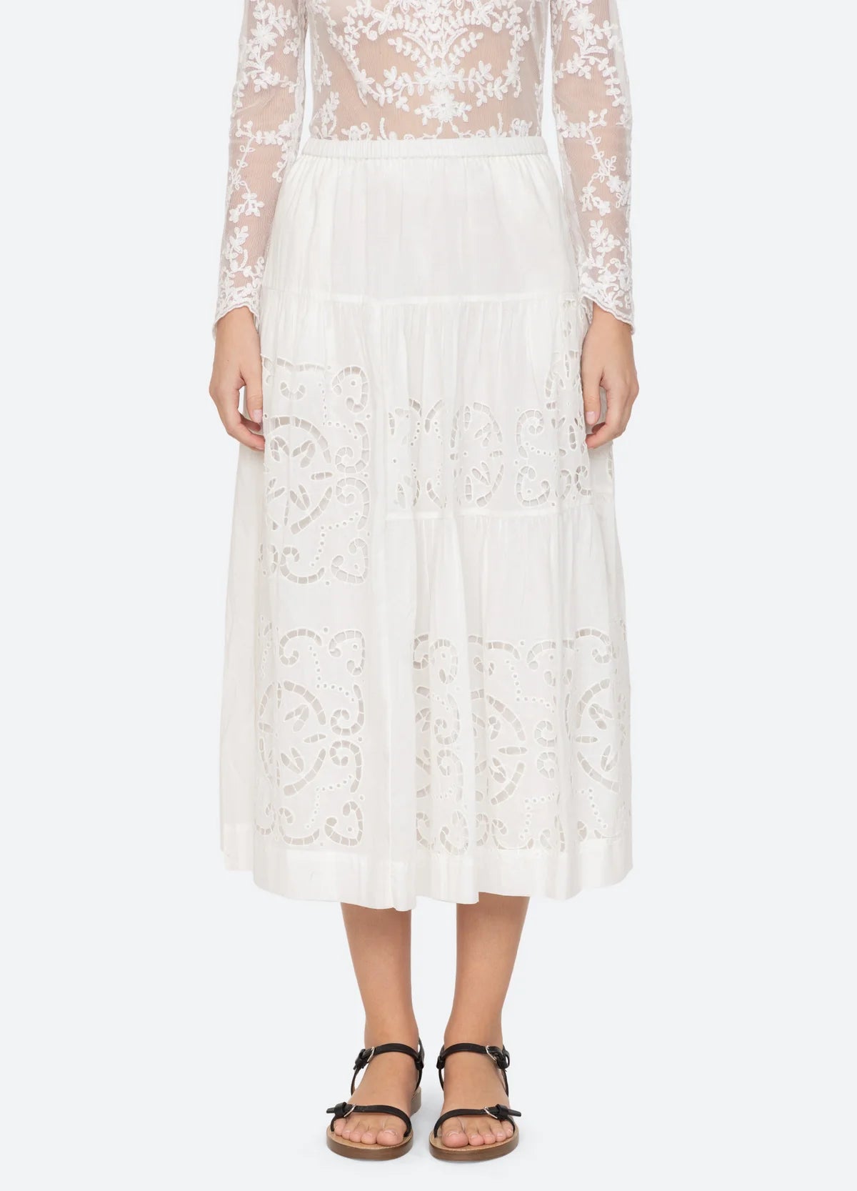 Dahlia Skirt - Pearl