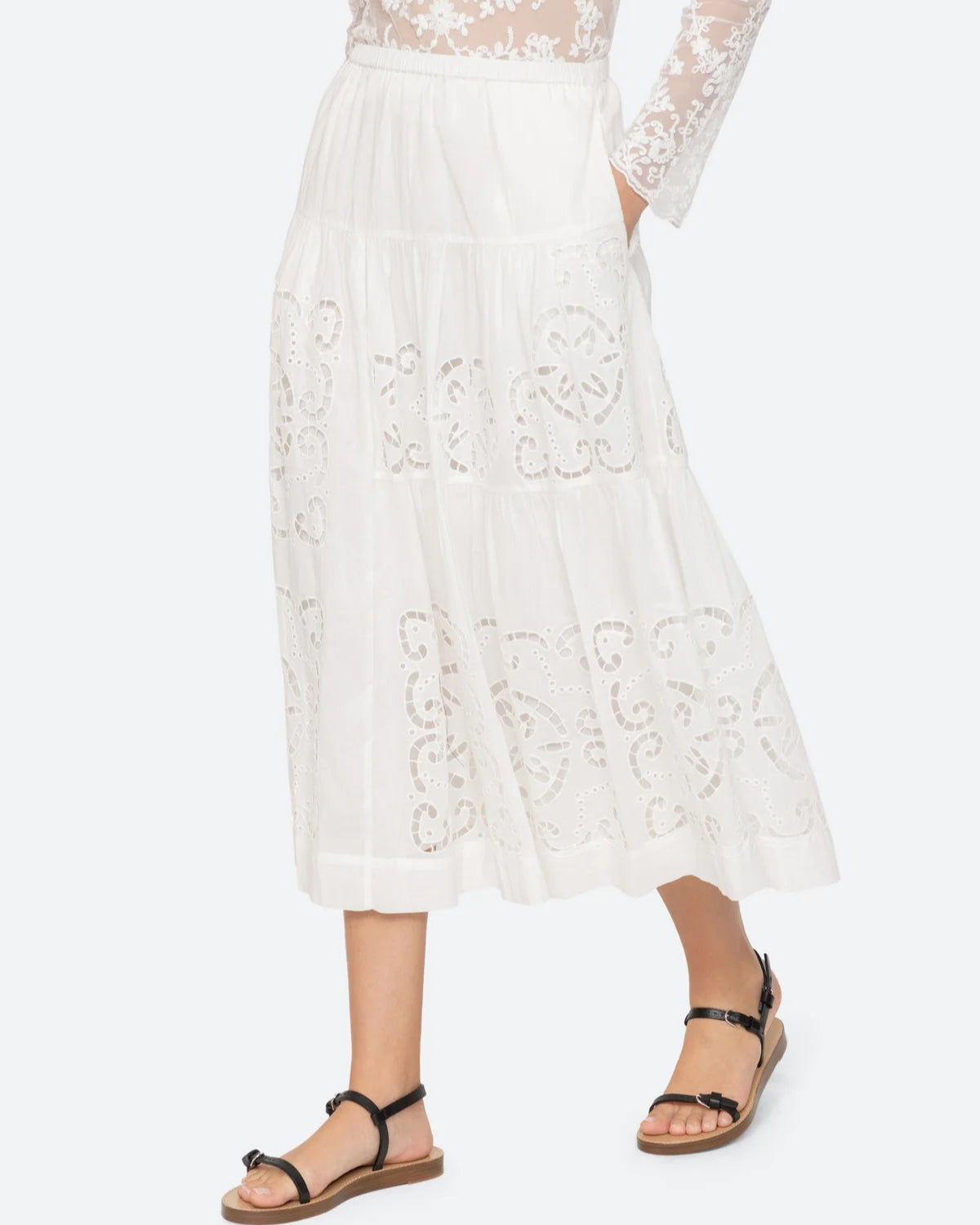 Dahlia Skirt - Pearl