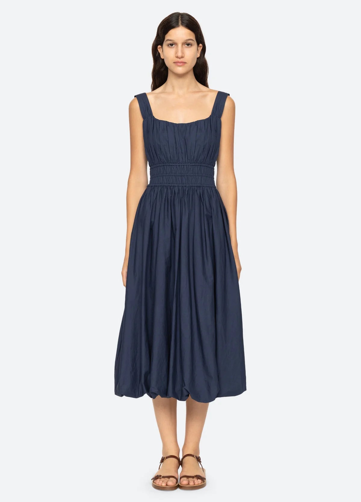 Emmet Midi Dress - Navy