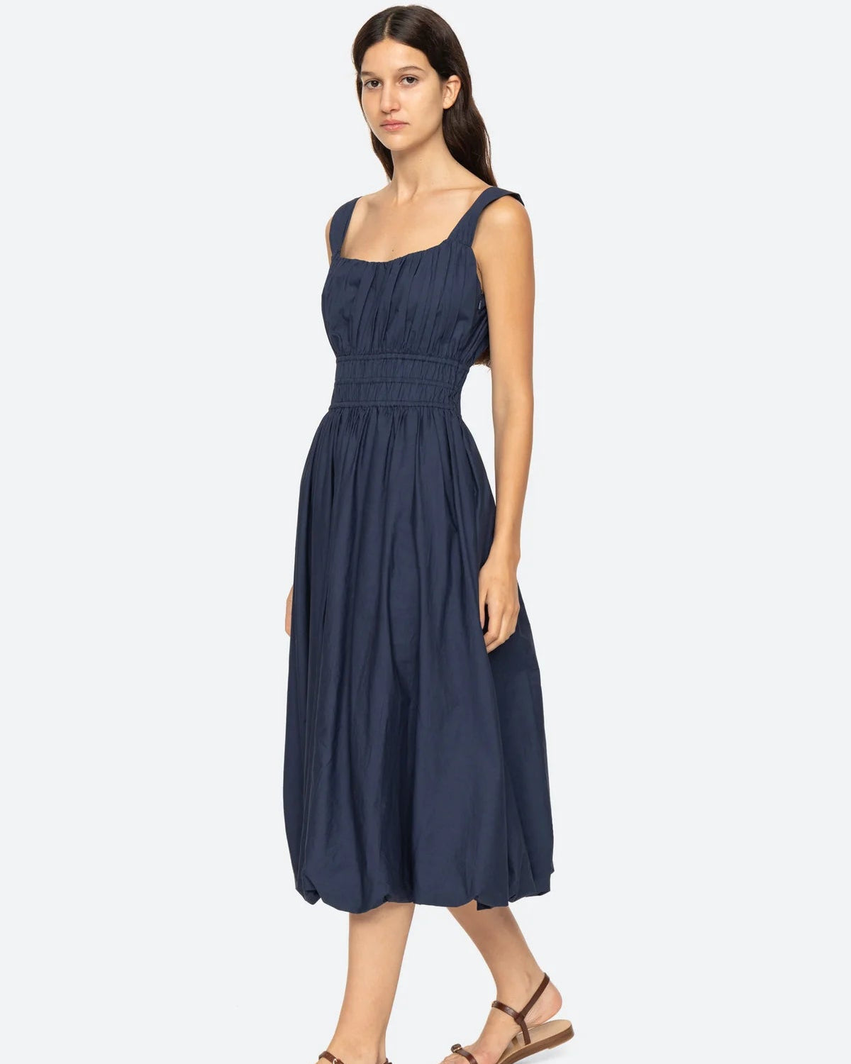 Emmet Midi Dress - Navy