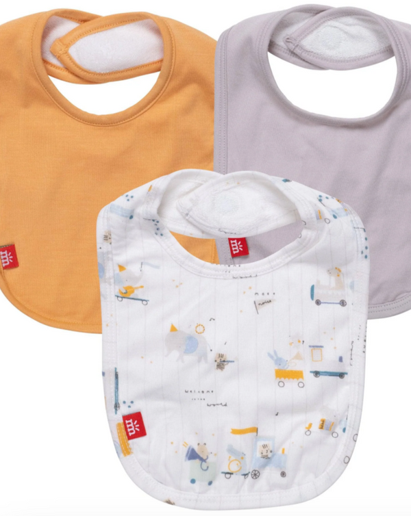 Welcome Wagon 3-Pack Traditional Bibs