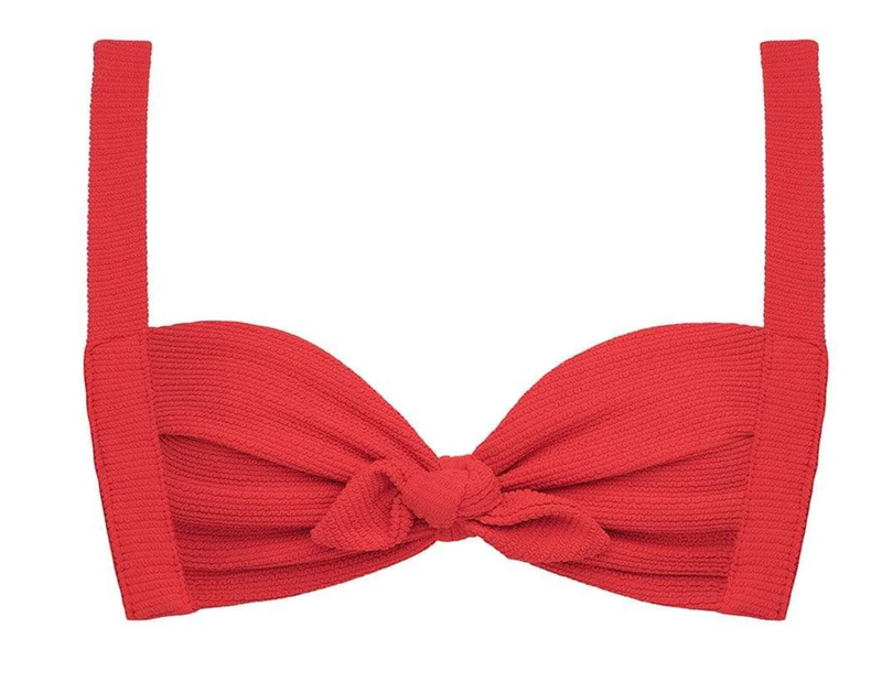 Crimson Micro Scrunch Kayla Bikini Top