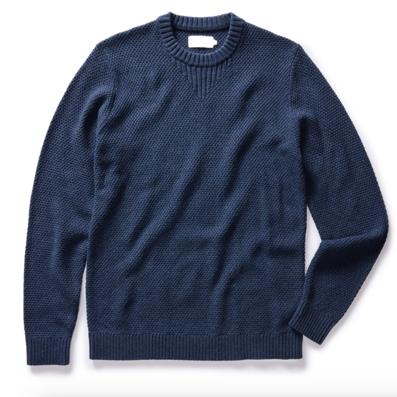 The Russell Sweater in Heather Blue