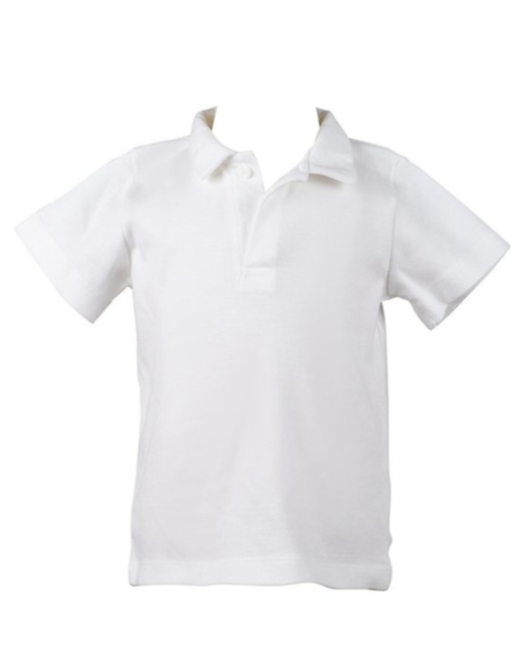 Pima Short Sleeve Polo - White