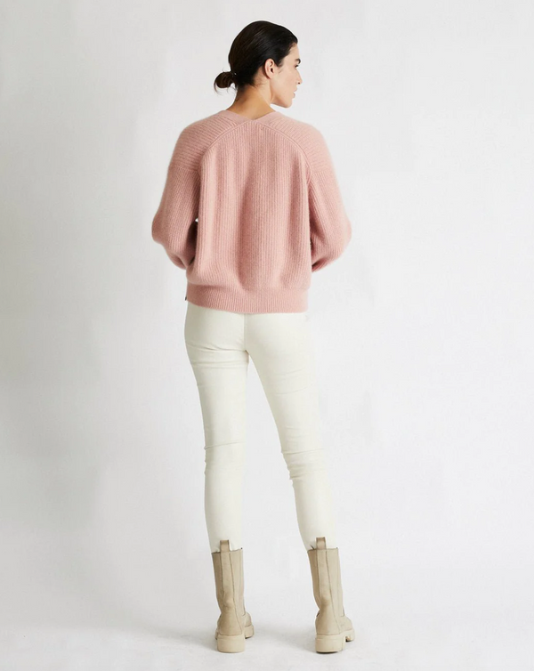Cashmere Cardigan Sweater - Baby Pink