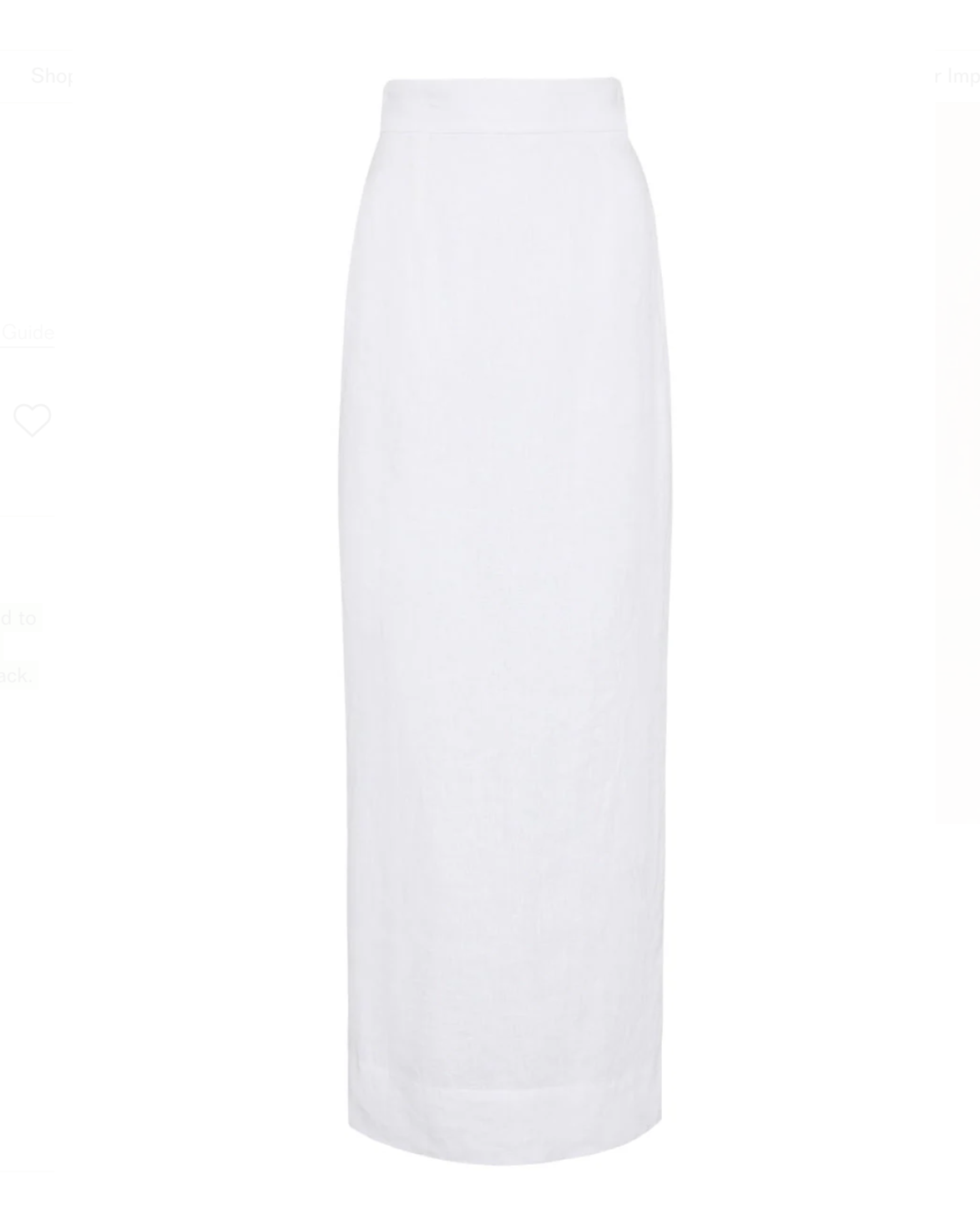 Emma Pencil Skirt - Ivory