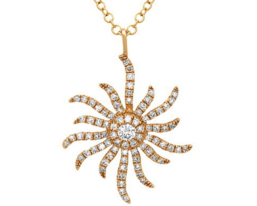 Diamond Sun Necklace