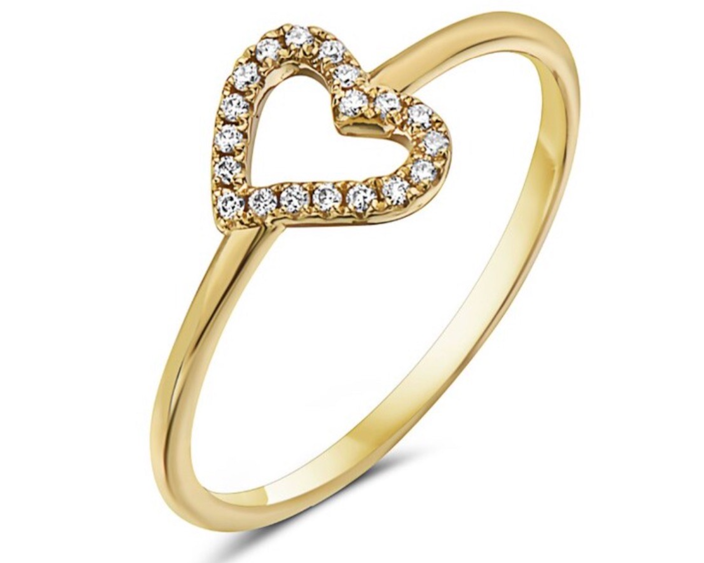 Sideways Heart Ring