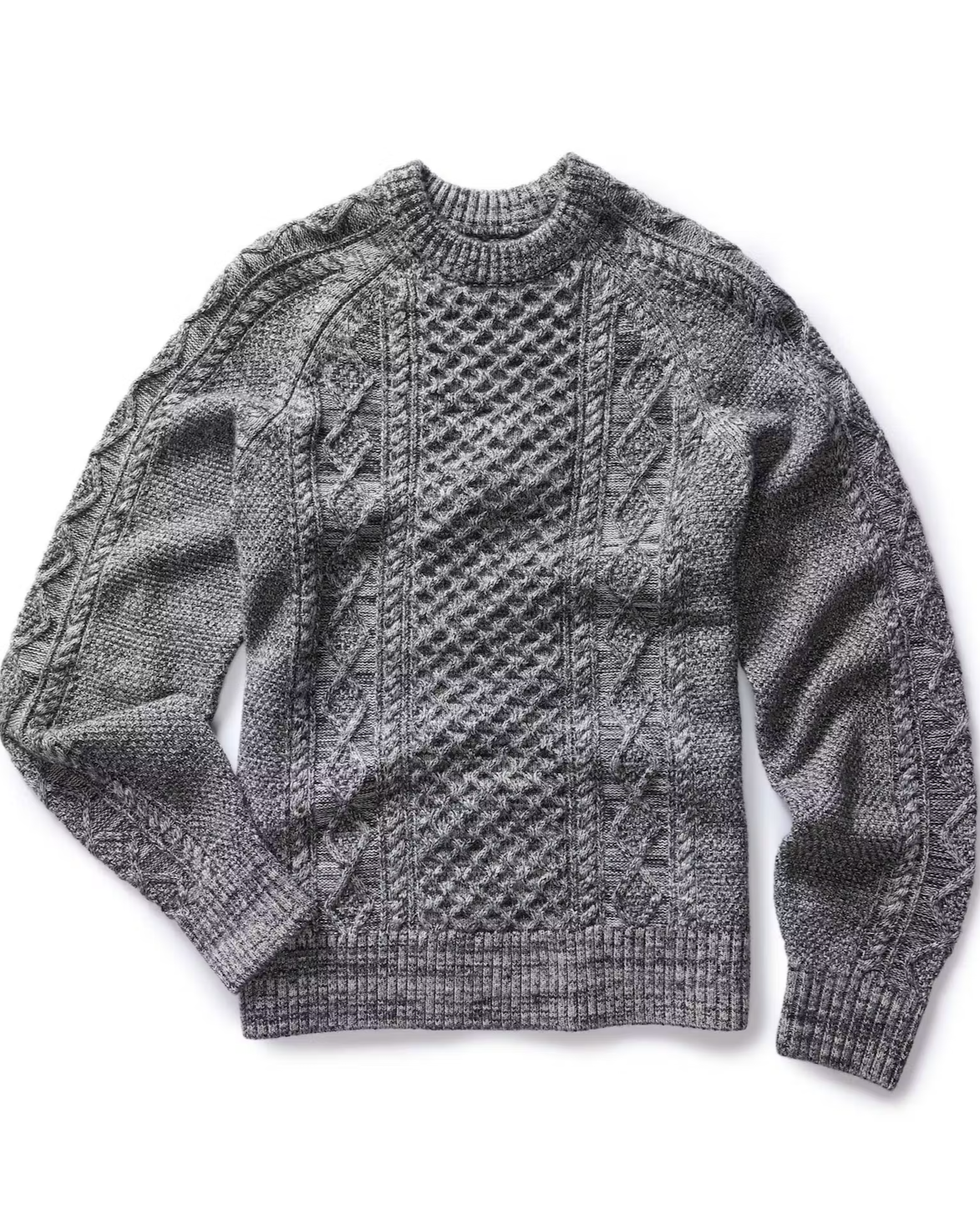 The Orr Sweater - Marled Marine Merino