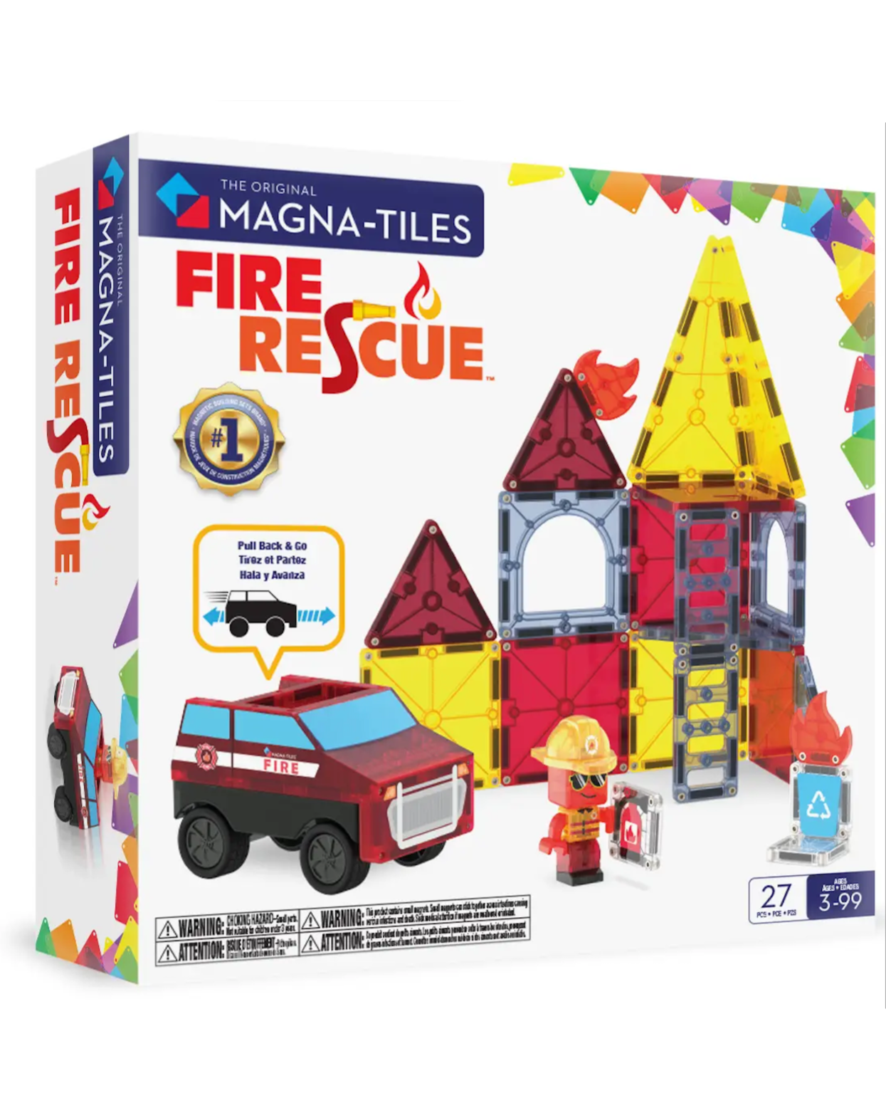 Magna-Tiles Fire Rescue 27-Piece Set