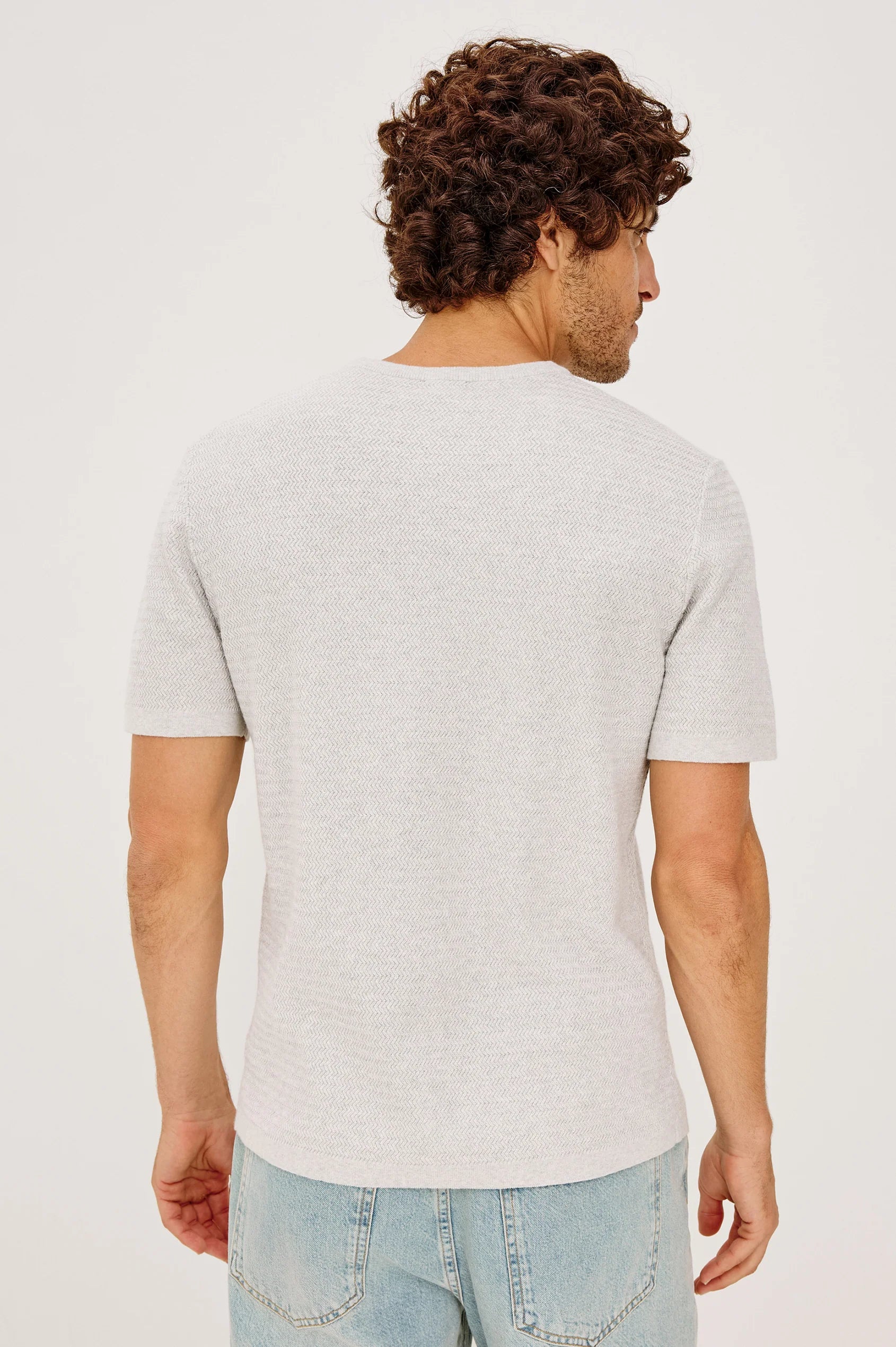 Theo Short Sleeve Sweater - Heather Grey