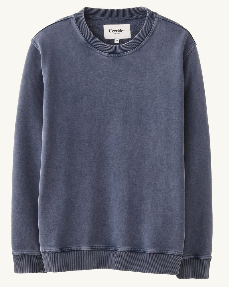 French Terry Crewneck - Navy