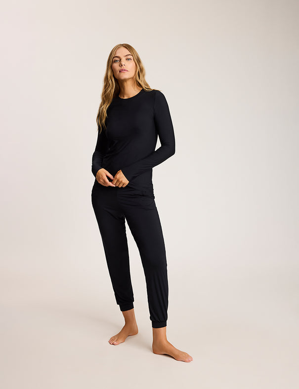 Butter Long Sleeve Crew Neck - Black