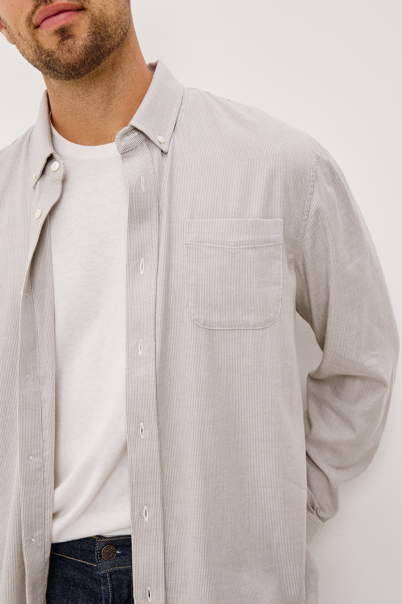 Vance Shirt - Pebble Rope Stripe
