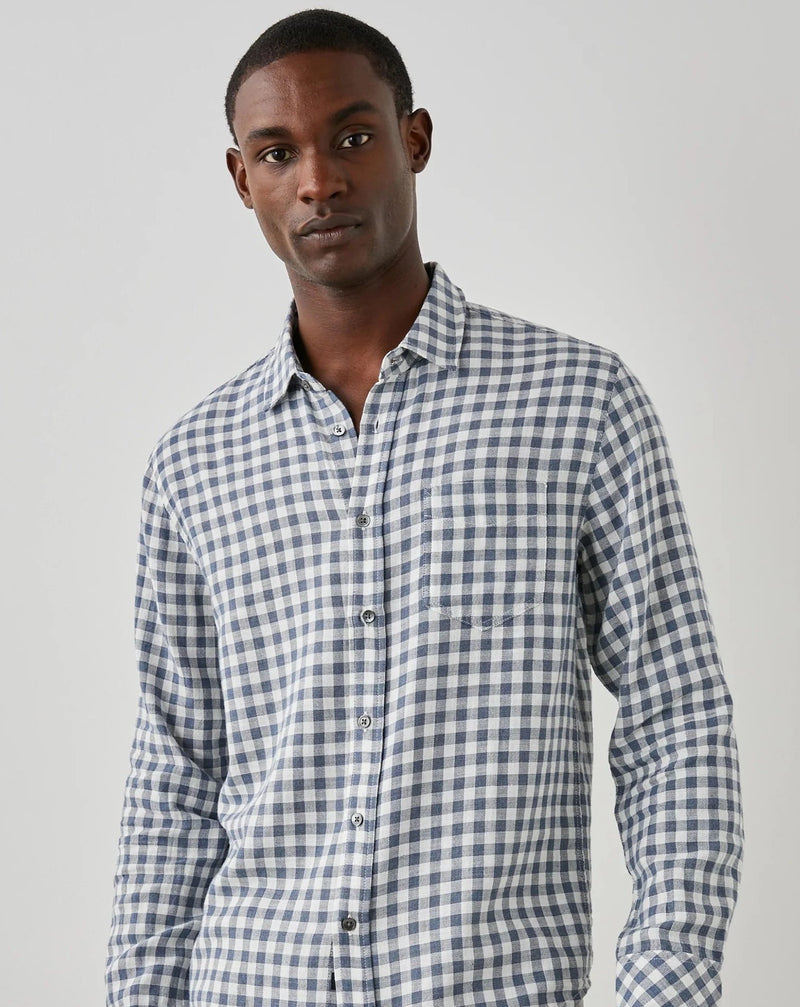 Wyatt - Navy Gingham
