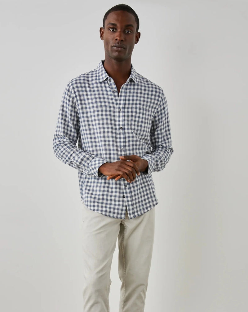 Wyatt - Navy Gingham