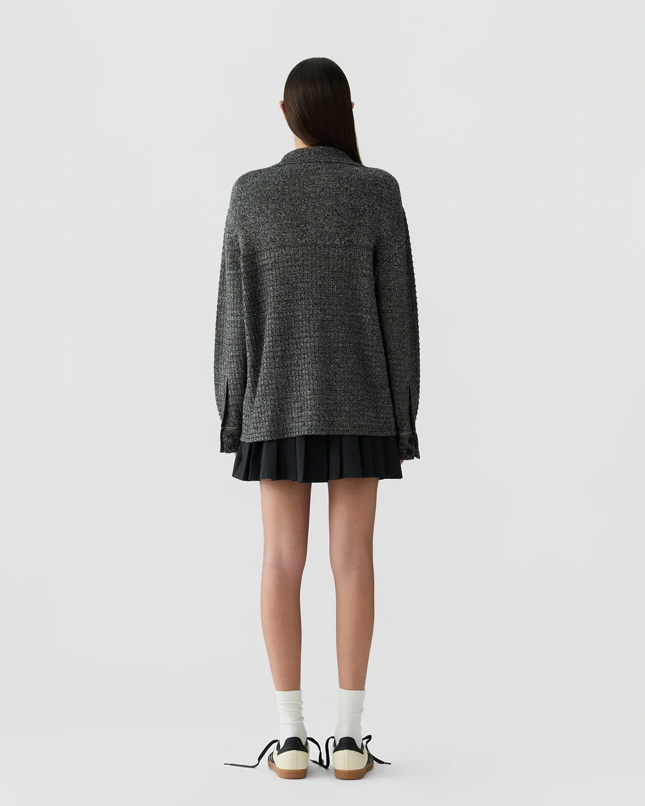 Waffle Jacket - Black/Sandstone