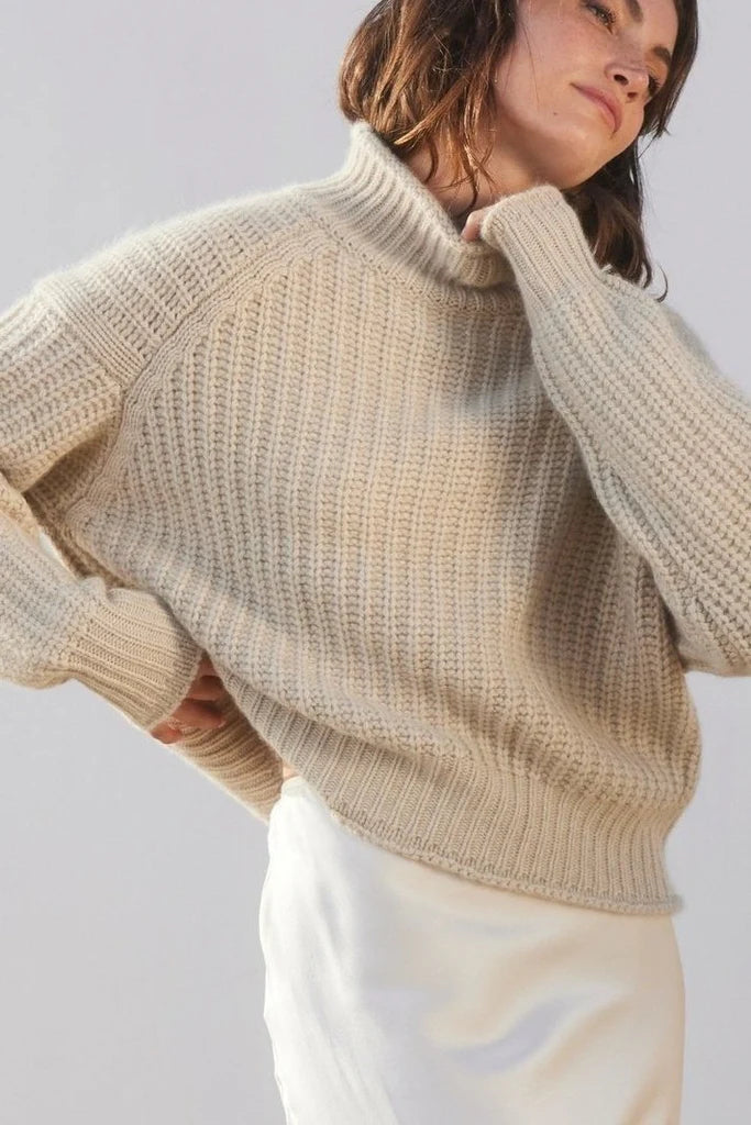 Carole Cashmere Sweater - Shell Beach