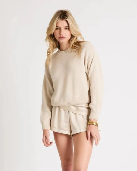 Holly Cashmere Sweater - Shell Beach