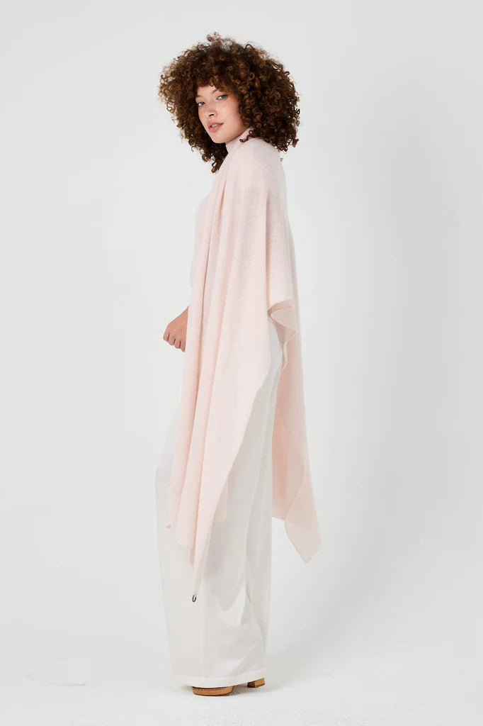 Tina XL Cashmere Scarf - Powder