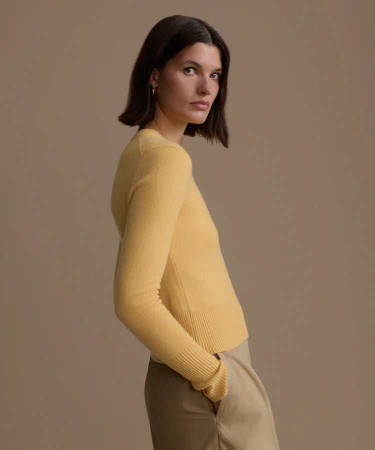 Cashmere Leni Crewneck - Golden