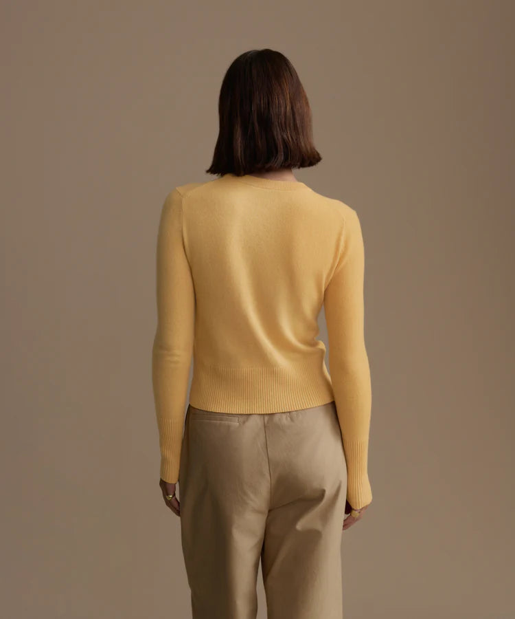 Cashmere Leni Crewneck - Golden