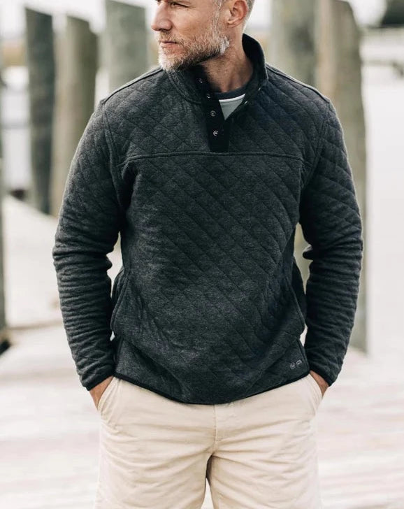 The Fall Line Pullover in Cypress Heather
