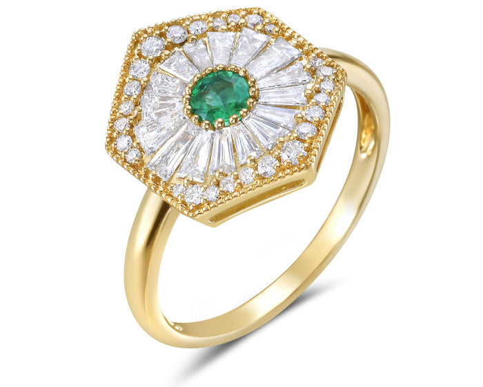 Tutu Ring with Emerald