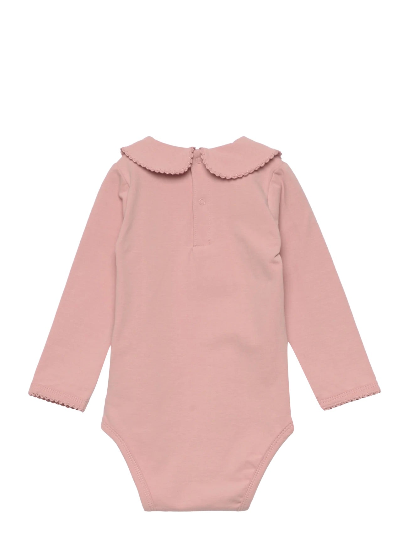 Bodysuit LS with Collar and Sweat Pants Set- Misty Rose