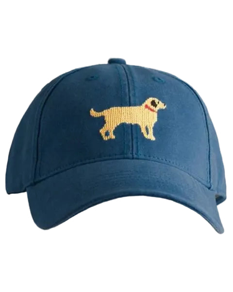 Kids Yellow Lab Baseball Hat - Navy