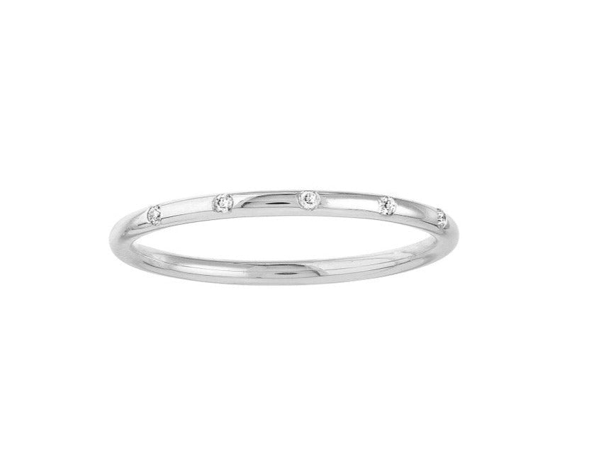 Gypsy Stacking Ring - White