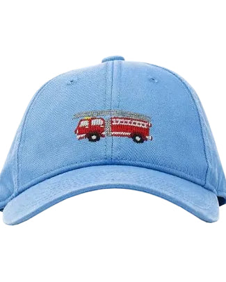 Kids Fire Truck Baseball Hat - Light Blue