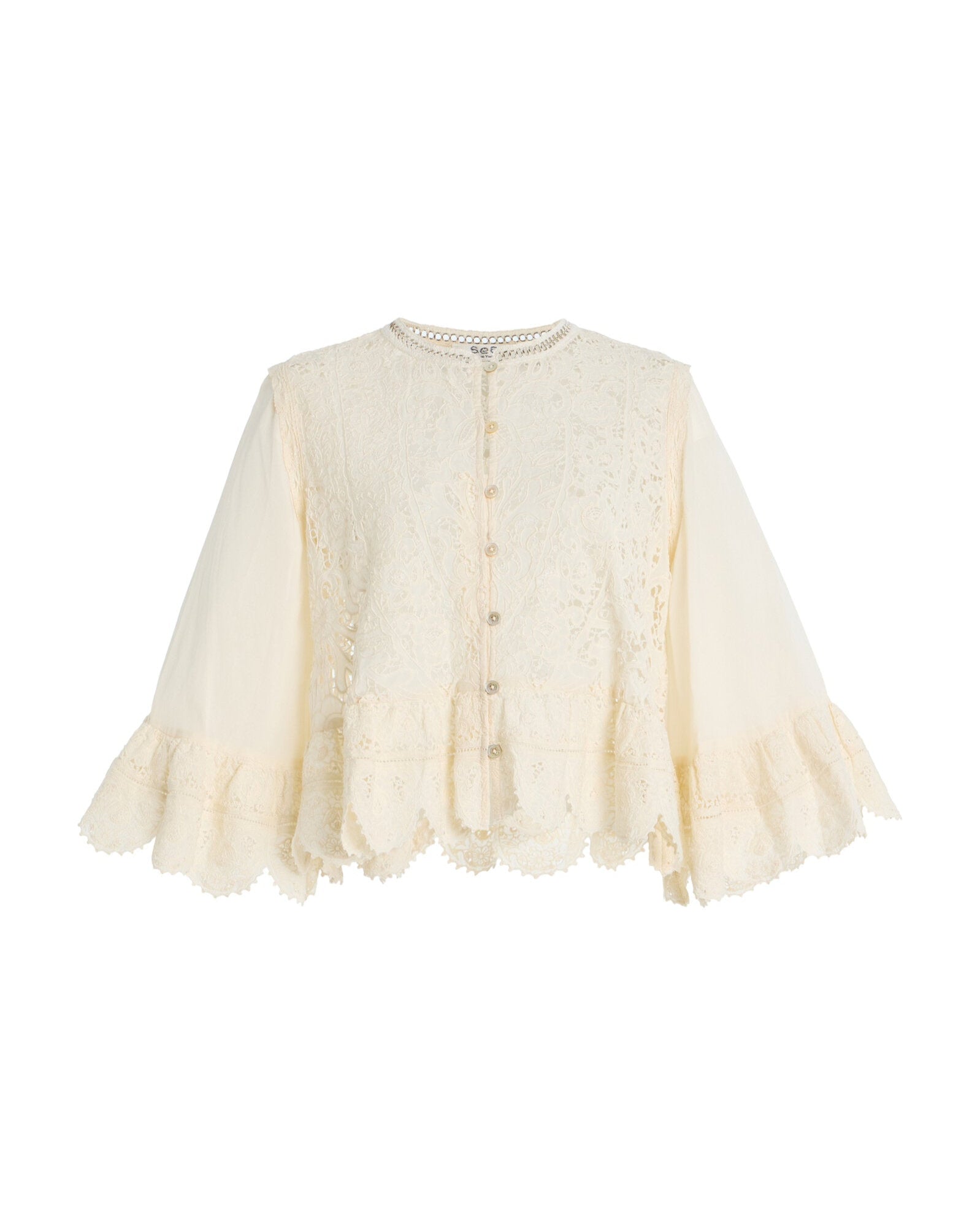 Shanna Lace Top - Cream