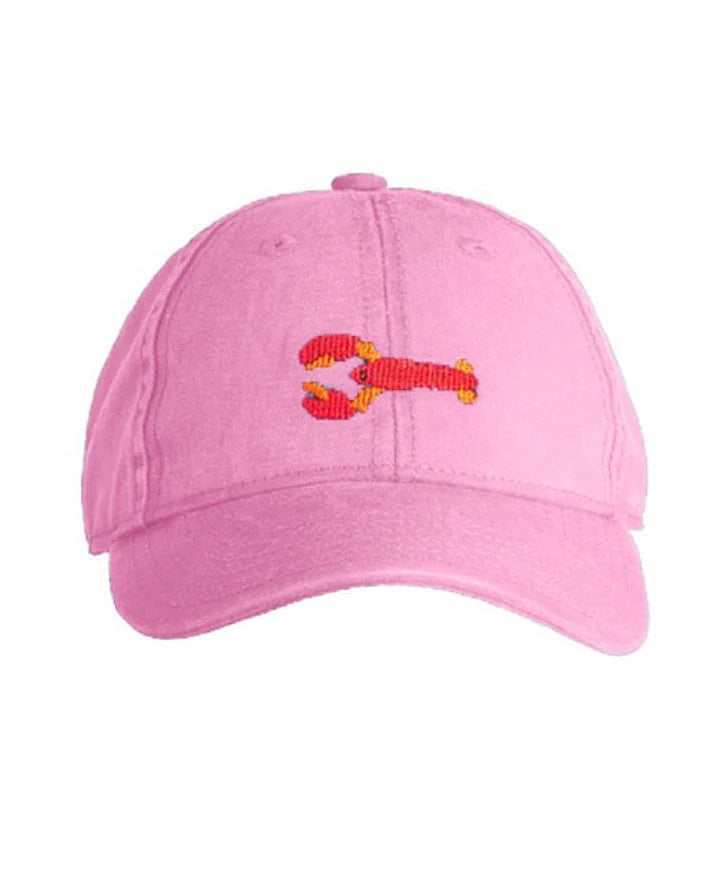 Kids Lobster Baseball Hat - Light Pink