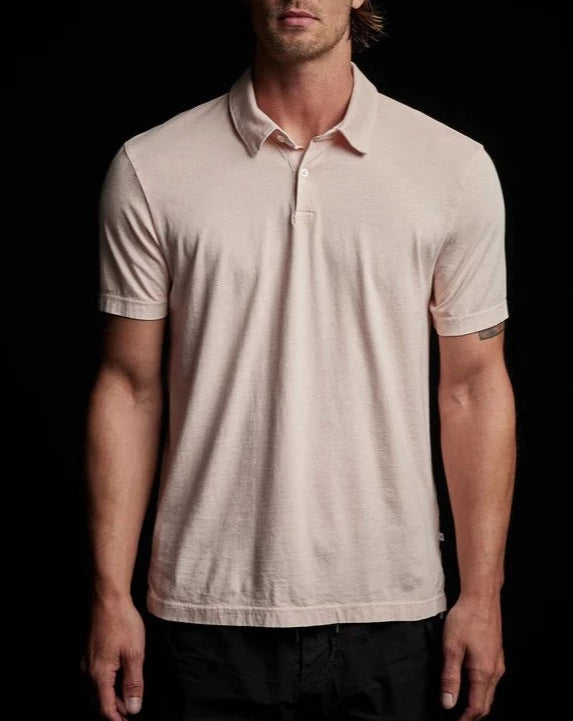 Sueded Jersey Polo - Nougat