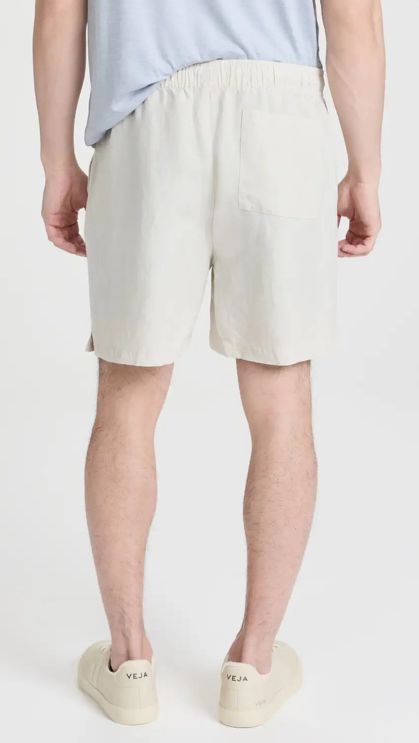 Air Linen Pull-On Shorts - Stone