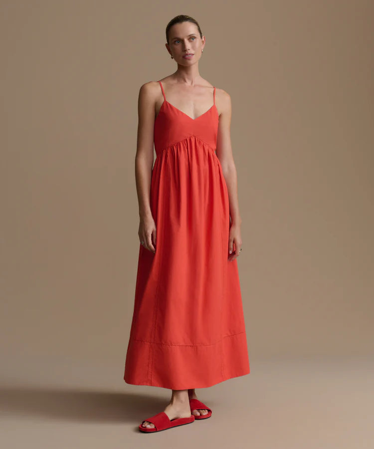 Peninsula Dress - Tomato