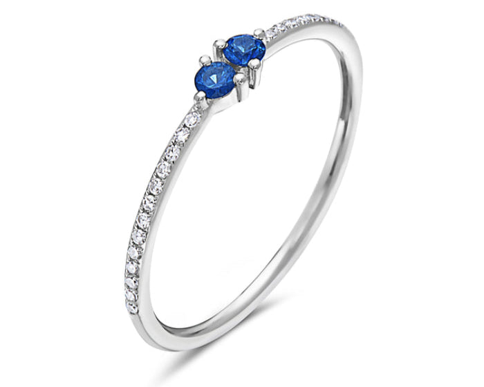 Sapphire Twin Ring