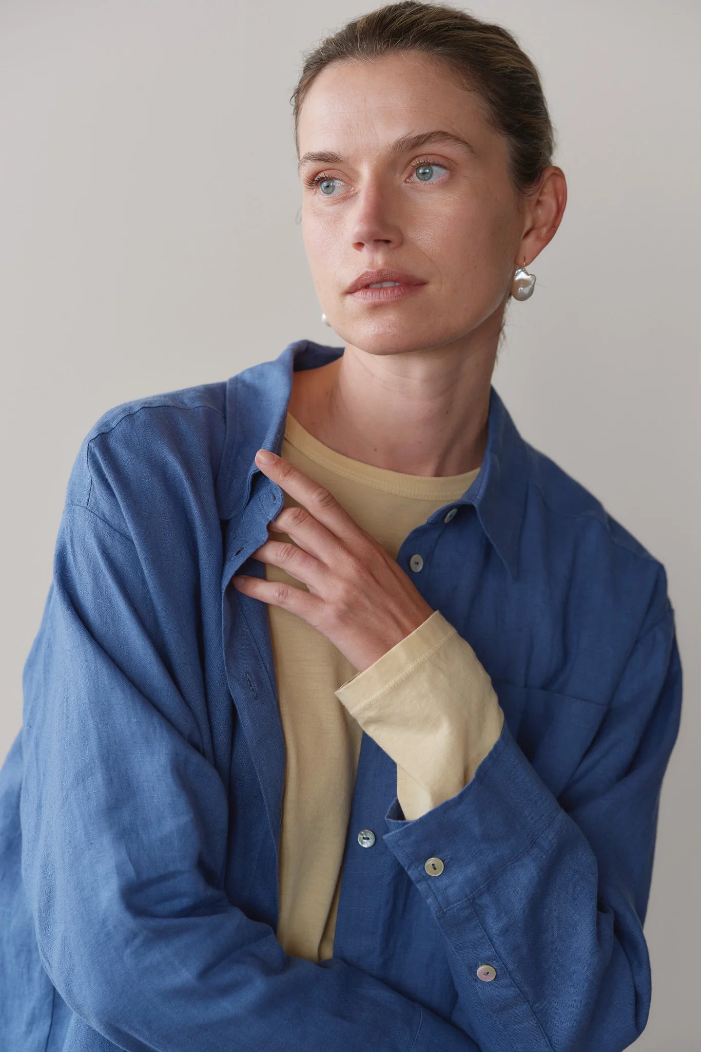 The Linen Relaxed Shirt - Lapis
